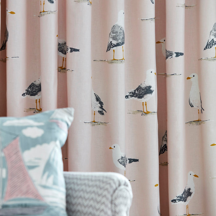 Sanderson Shore Birds Blush 226495 Fabric DCOA226495