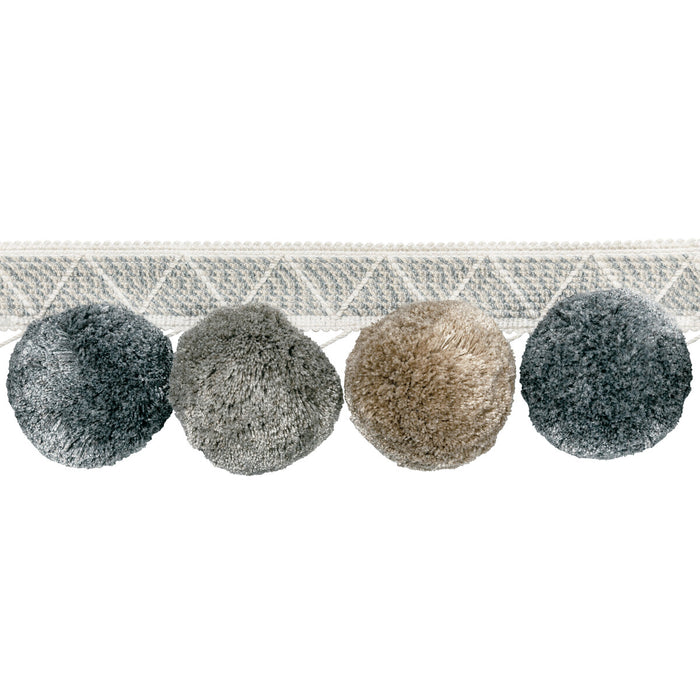 Kravet Couture Phuket Poms Pewter Trim T30804.11.0