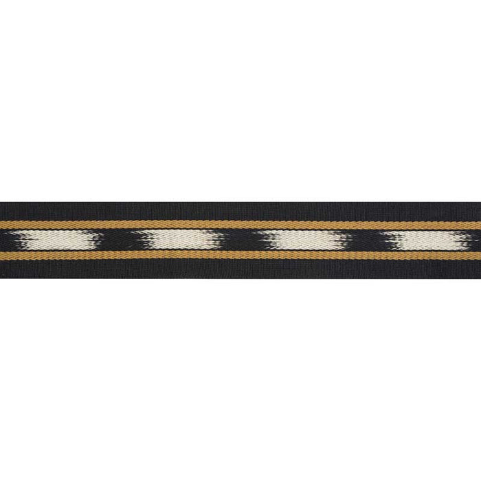 Brunschwig & Fils Le Ikat Tape Black/Gold Trim T8017101.48.0