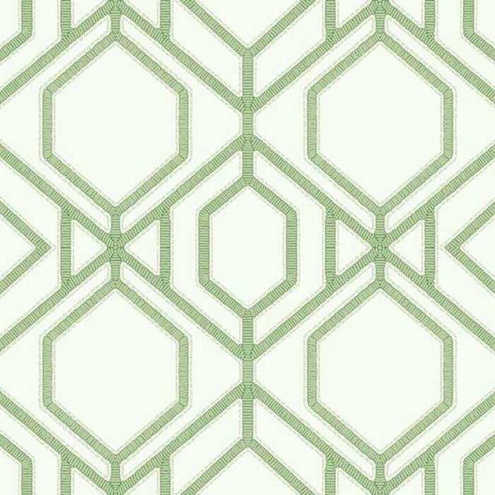 York Sawgrass Trellis Green Wallpaper TC2631