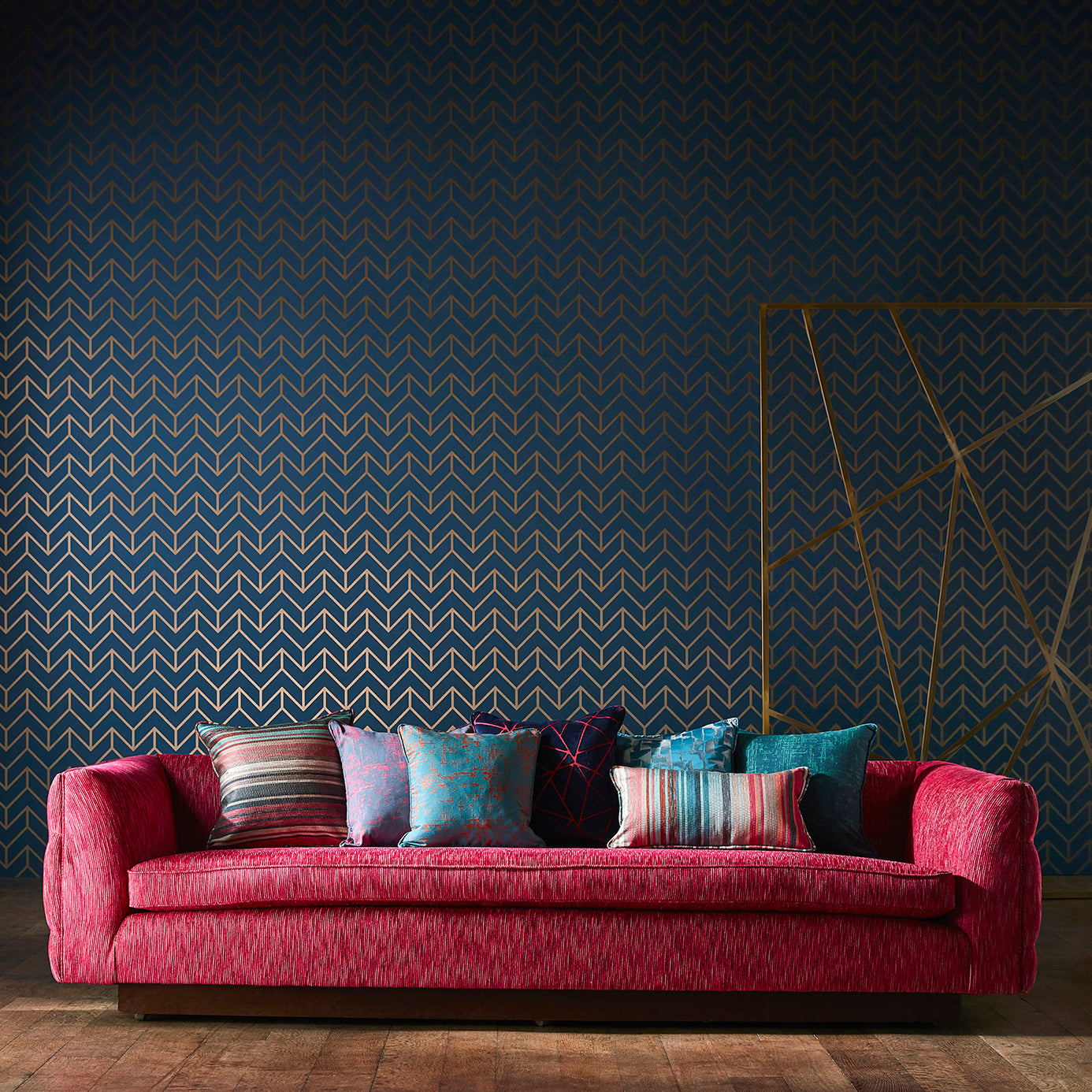 Harlequin Tessellation Slate/Chalk 111987 Wallpaper HMWF111987