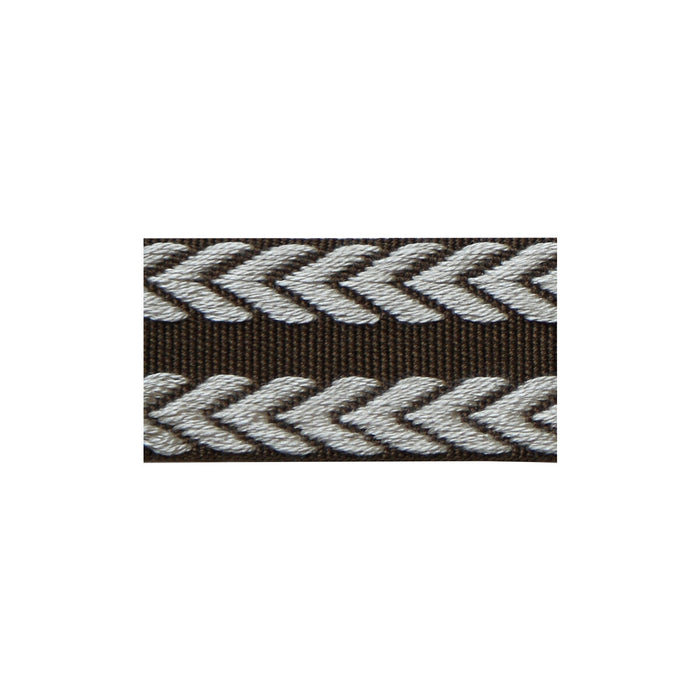 Lee Jofa Chevron Braid Brown & Flax Trim TL10182.616.0