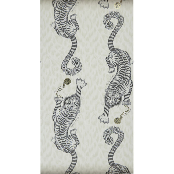 Clarke & Clarke Tigris Monochrome Wallpaper W0105/02.CAC.0