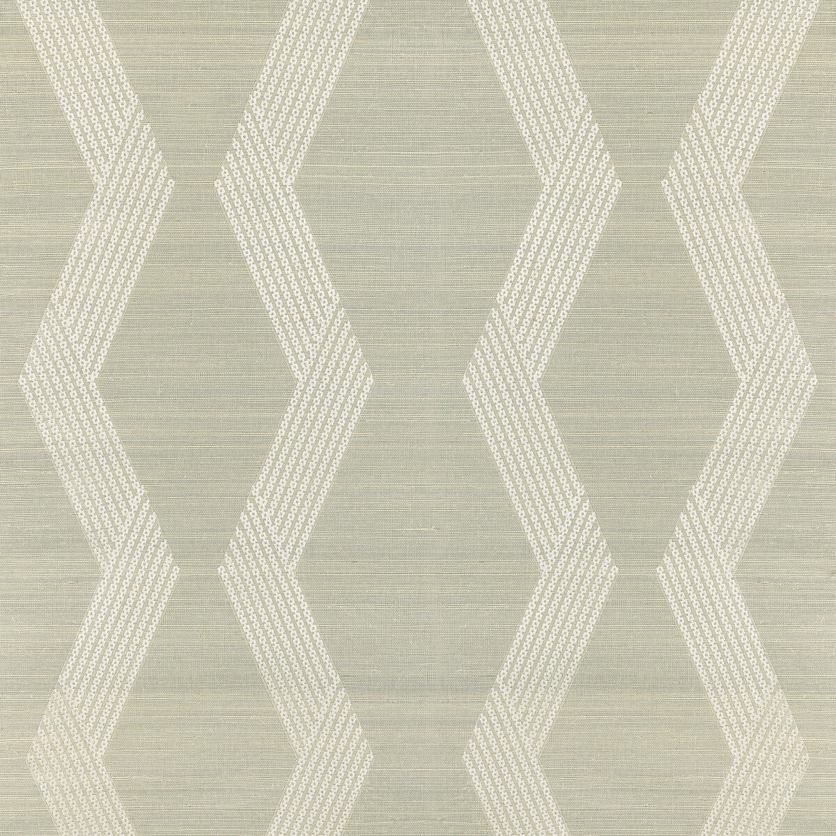 Kravet Couture Chainlink Emb Sisal Ice Wallpaper W3835.1101.0