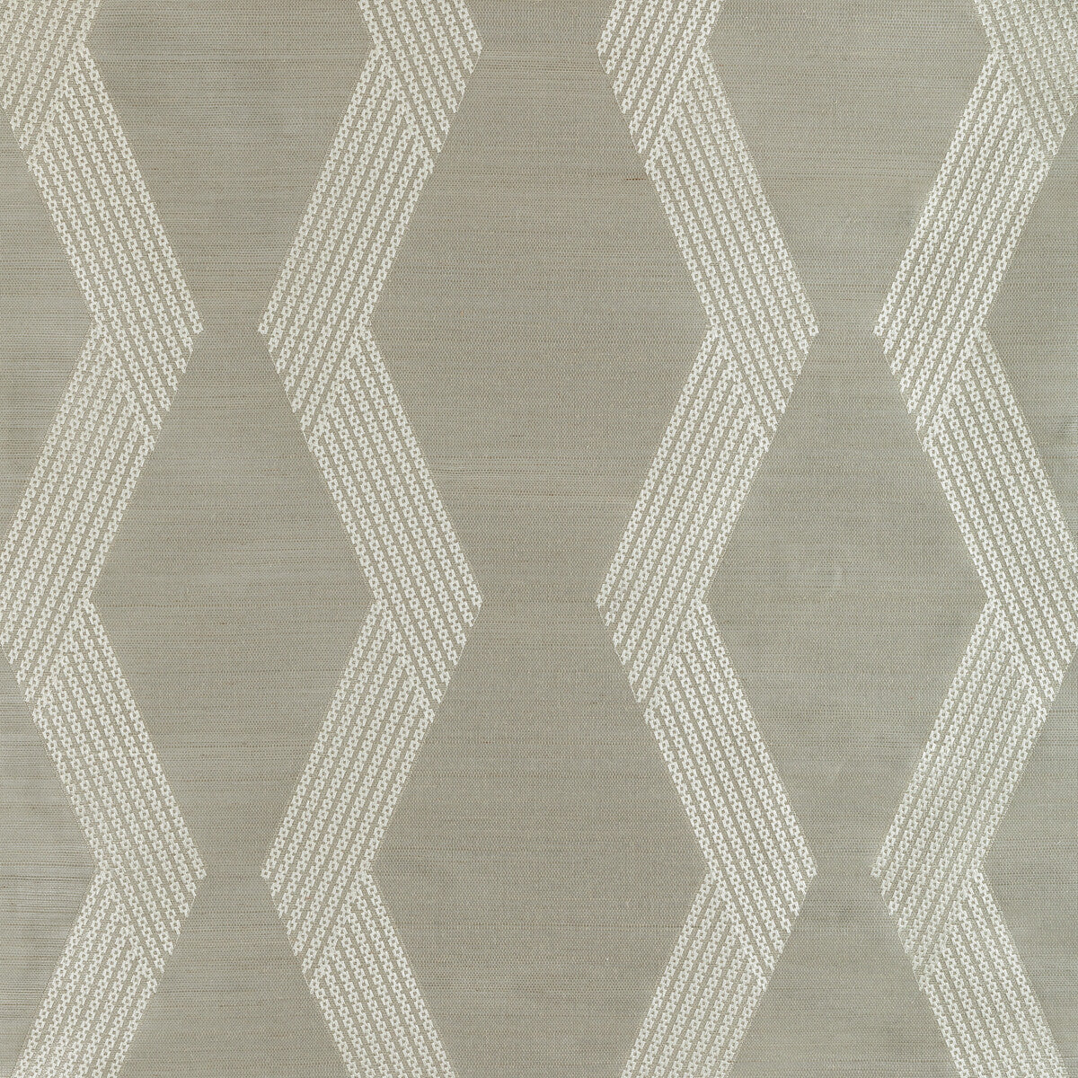 Kravet Couture Chainlink Emb Sisal Grey Wallpaper W3835.11.0