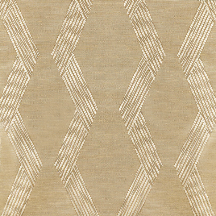 Kravet Couture Chainlink Emb Sisal Gold Wallpaper W3835.416.0