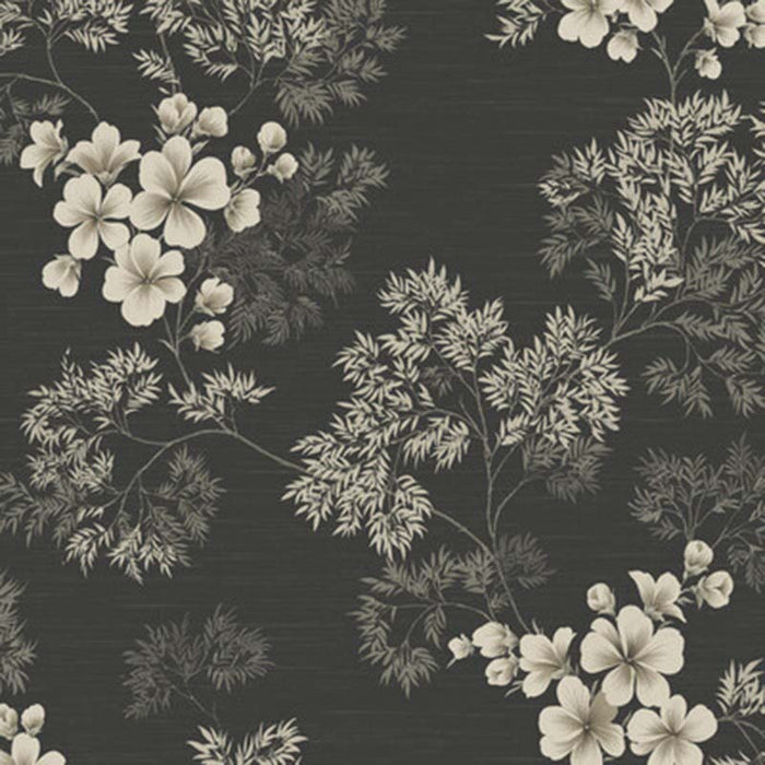 Winfield Thybony Flora Charcoal Wallpaper WBP10100.WT.0