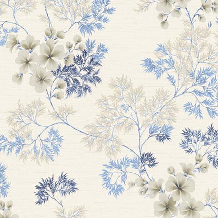 Winfield Thybony Flora Indigo Wallpaper WBP10102.WT.0