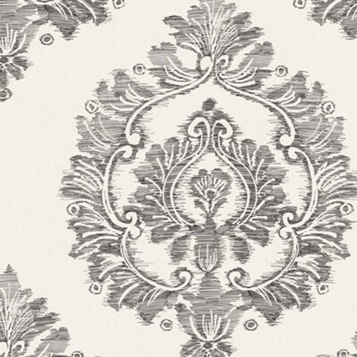 Winfield Thybony Damascus Charcoal Wallpaper WBP10500.WT.0