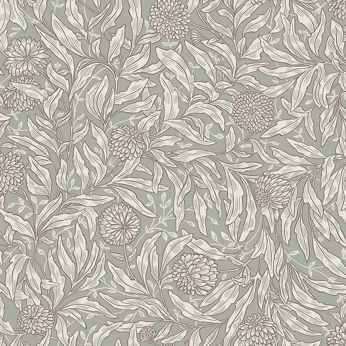 Sandberg Olof Sage Green Wallpaper WSB 0002OLOF