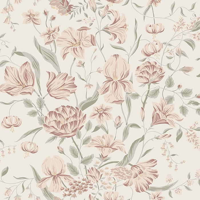 Sandberg Karins Bukett Powder Pink Wallpaper WSB 00641016