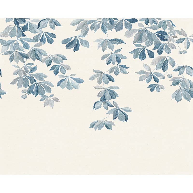 Sandberg Kastanjen - Mural Soft Blue Wallpaper WSB 00720171