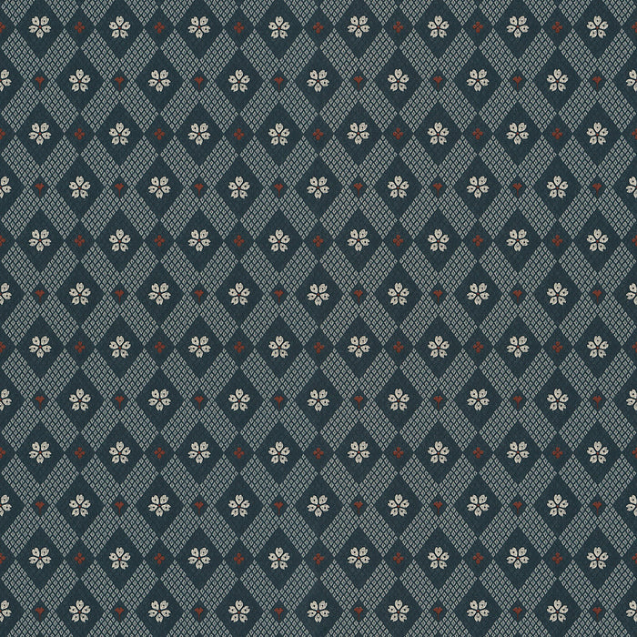 Sandberg Kimono Dark Blue Wallpaper WSB00960238