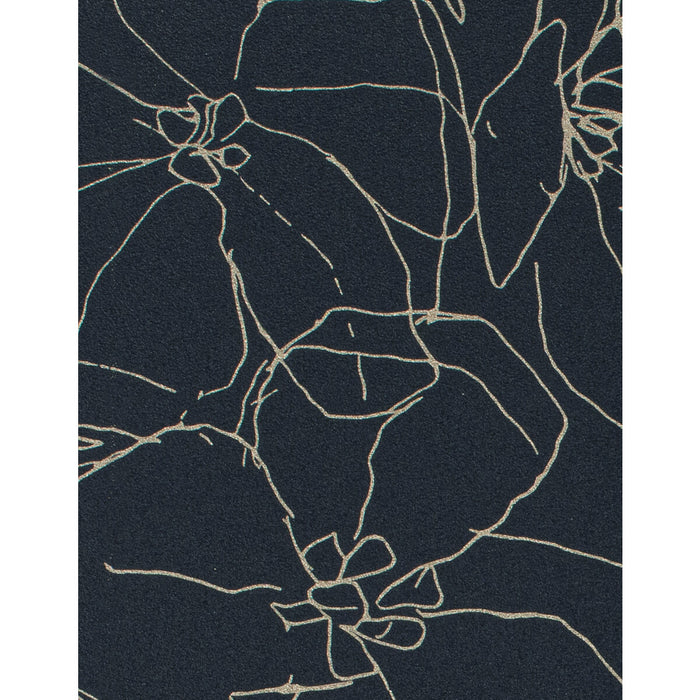 Winfield Thybony Garden Ink Blue Wallpaper WTN1001.WT.0