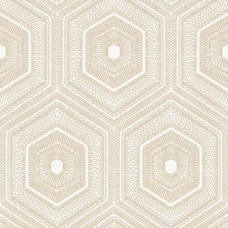 Winfield Thybony Concentric Groove Champagne Wallpaper WTP4035.WT.0