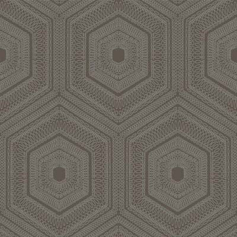 Winfield Thybony Concentric Groove Chocolate Wallpaper WTP4041.WT.0