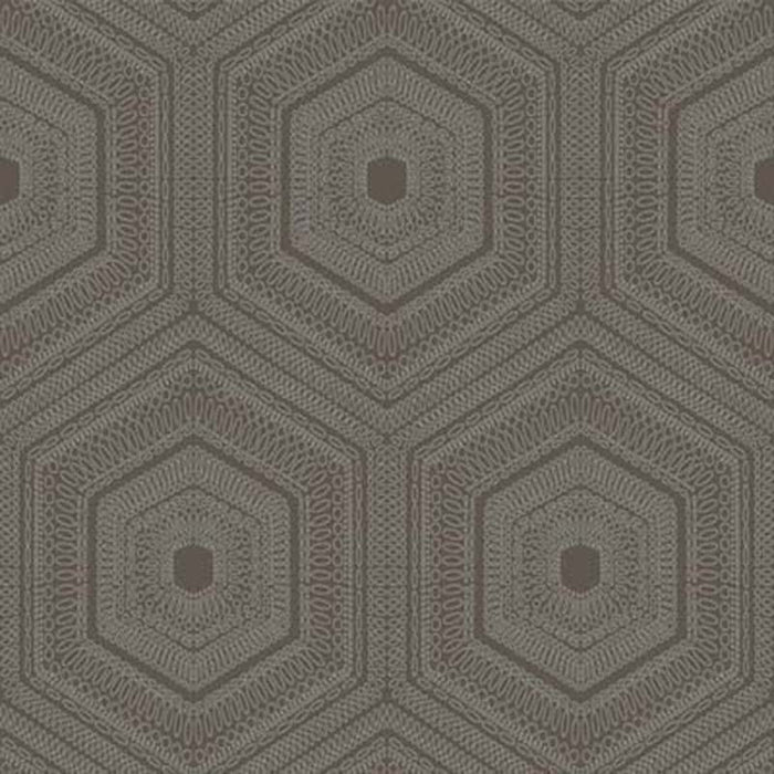 Winfield Thybony Concentric Groove Chocolate Wallpaper WTP4041.WT.0