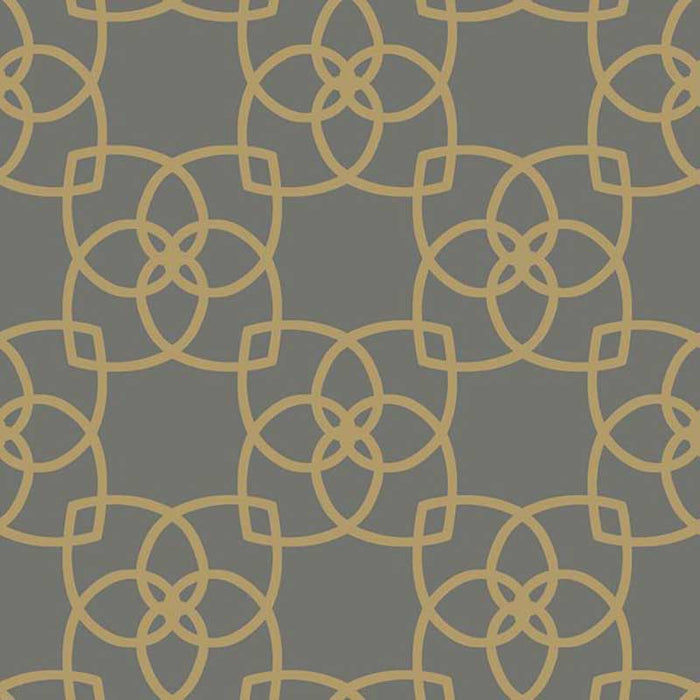 York Serendipity Gray/Gold Wallpaper Y6200204