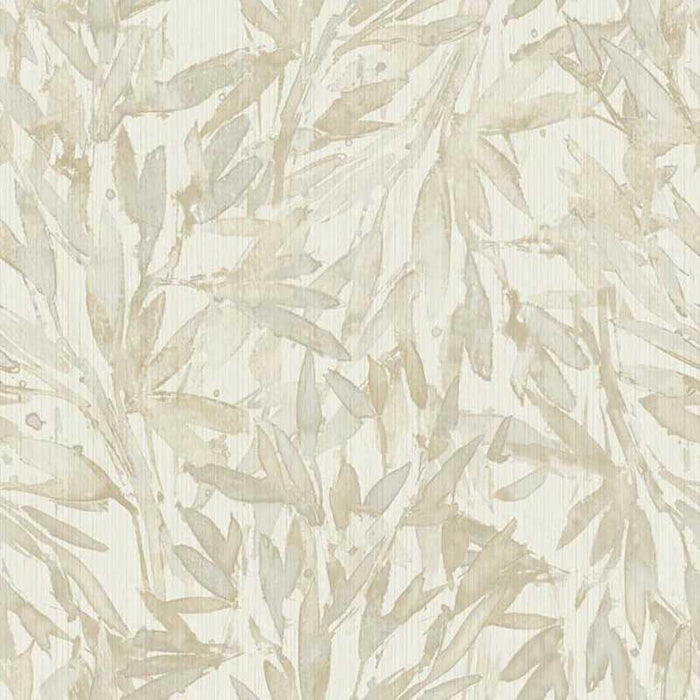 York Rainforest Leaves Beige Wallpaper Y6230701