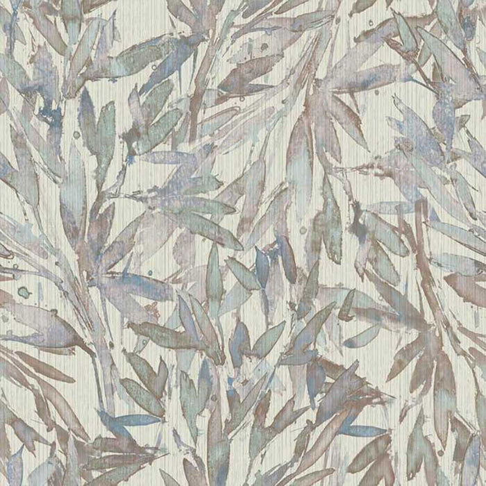 York Rainforest Leaves Lavender/Lt Blue Wallpaper Y6230703