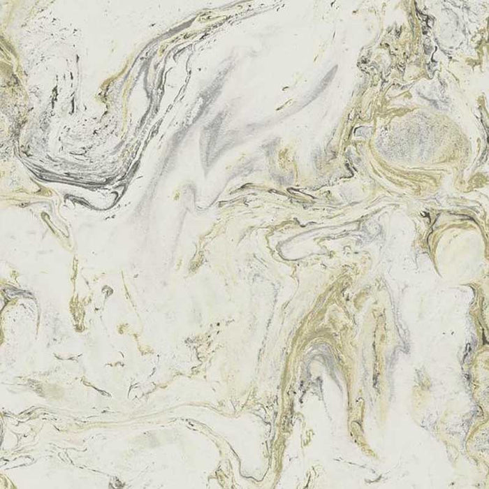 York Oil & Marble White/Black/Gold Wallpaper Y6231201