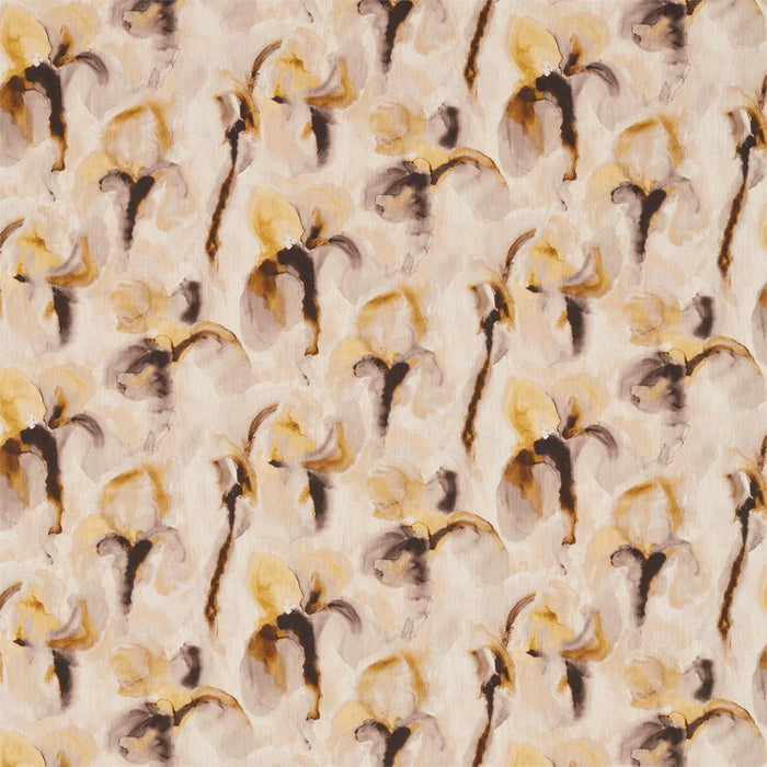 Zoffany Water Iris Gold/Charcoal 322431 Fabric ZATM322431