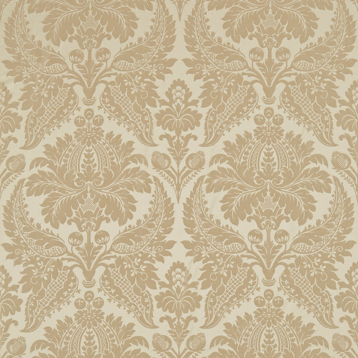 Zoffany Malmaison Damask Pale Gold 331932 Fabric ZCON331932