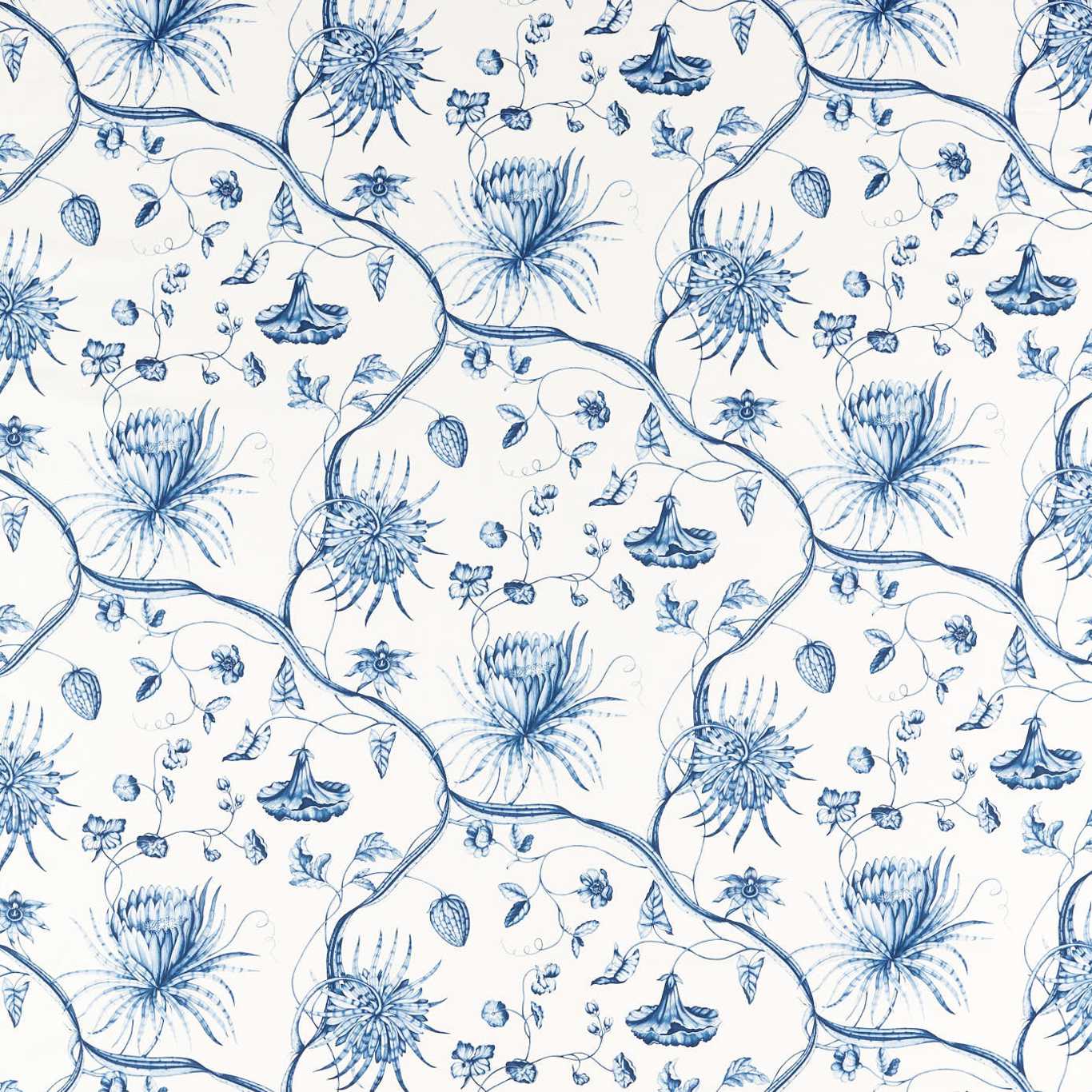 Zoffany Phaedra Toile Indigo 322739 Fabric ZCOT322739