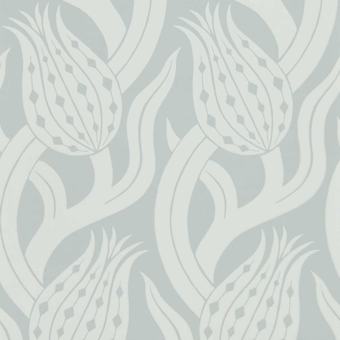 Zoffany Persian Tulip Quartz Grey 312995 Wallpaper ZHIW312995