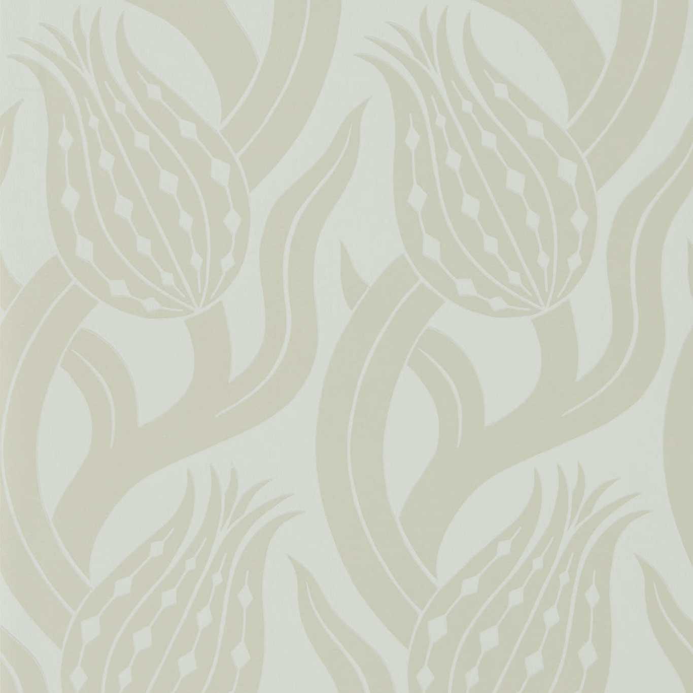 Zoffany Persian Tulip Silver 312998 Wallpaper ZHIW312998