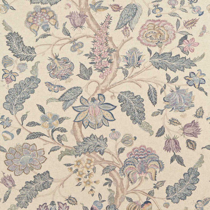 Zoffany Kalamkari Blue/Lilac 321699 Fabric ZJAI321699