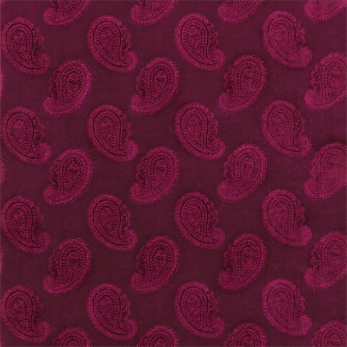 Zoffany Orissa Velvet Burgundy 331668 Fabric ZJAI331668