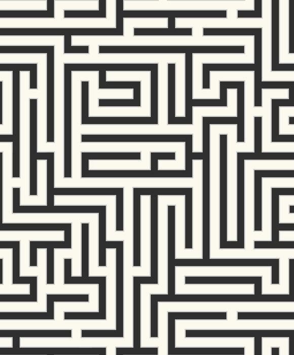 Etten Gallerie Maze Ebony Wallpaper ZN50300