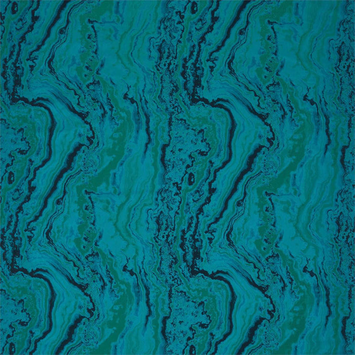 Zoffany Serpentine Blue Malachite 332664 Fabric ZPHA332664