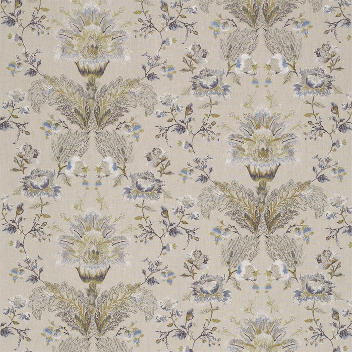 Zoffany Stitch Damask Mineral 331214 Fabric ZTES331214