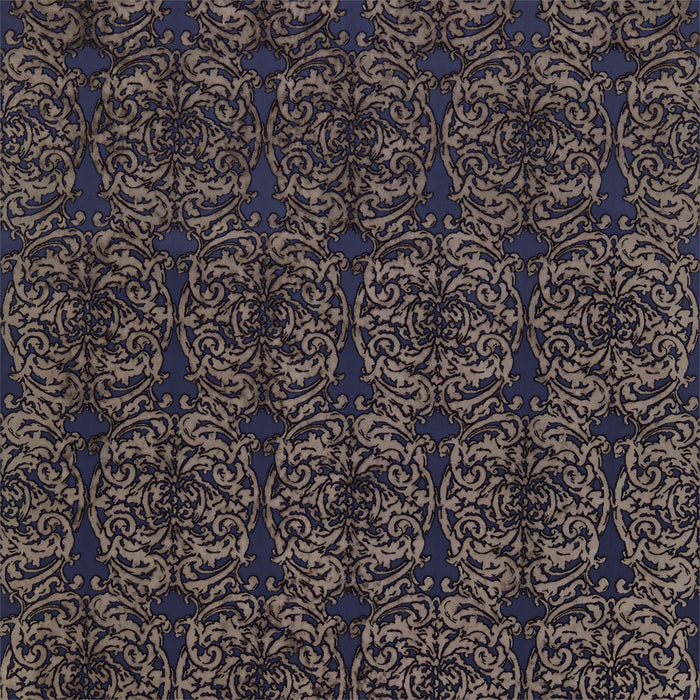 Zoffany Tespi Indigo/Taupe 332165 Fabric ZTSV332165