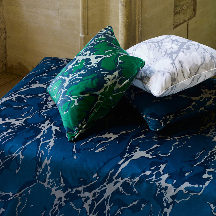 Zoffany French Marble Velvet Malachite 322750 Fabric ZCOT322750