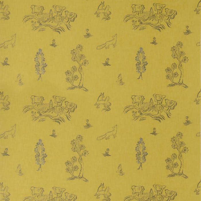 Andrew Martin Friendly Folk Provencal Yellow Fabric AM100318.4.0