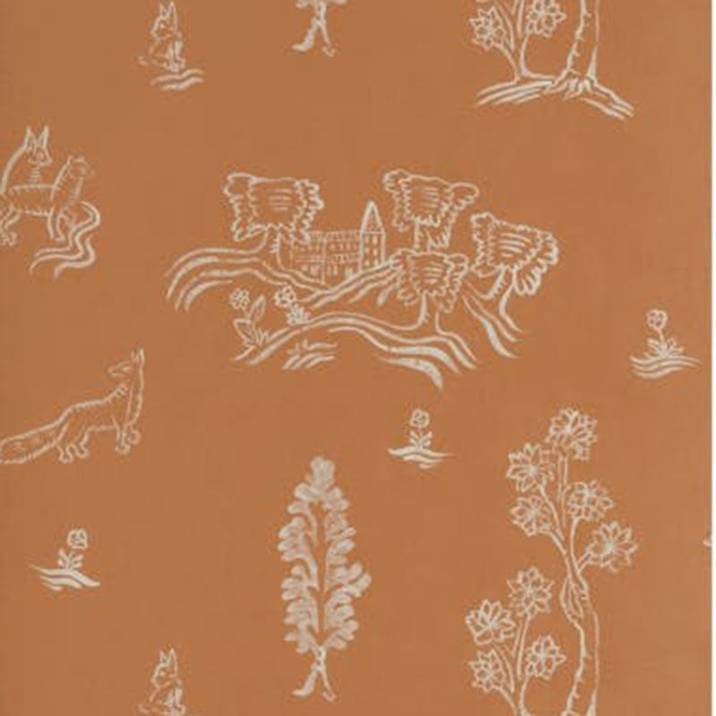 Andrew Martin Wychwood Melon Orange Wallpaper AMW10057.12.0