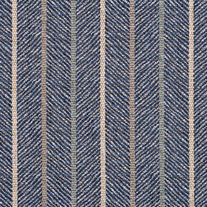 GP & J Baker Silverton Stripe Indigo Fabric BF10396.6.0