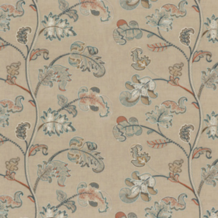 GP & J Baker Alderwood Teal Fabric BF10769.2.0