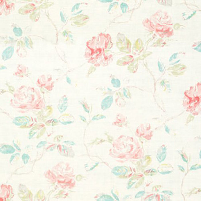 Lee Jofa Marlow Turq/Pink/Oys Fabric BFC-3534.723.0