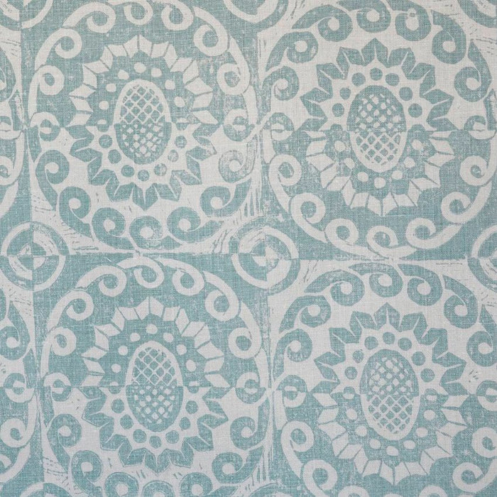 Lee Jofa Pineapple On Oyster Aqua Fabric BFC-3623.3.0