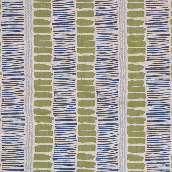 Lee Jofa Saltaire Lime/Indigo/Blue Fabric BFC-3624.235.0