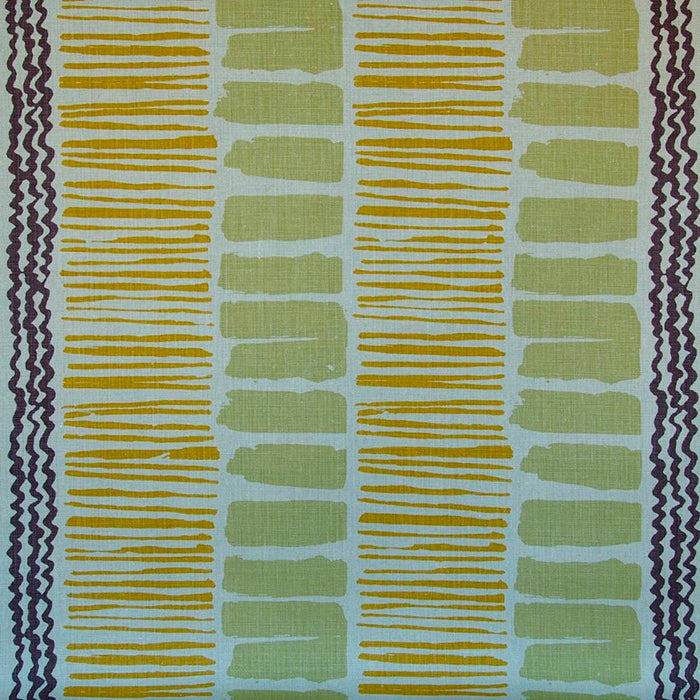 Lee Jofa Saltaire Lime/Gold/Plum Fabric BFC-3624.34.0