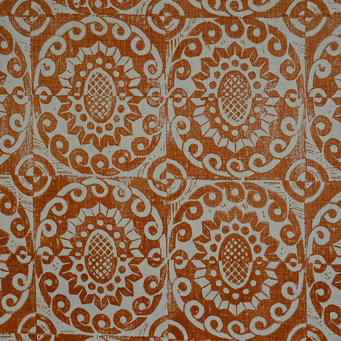 Lee Jofa Pineapple On Rustic Pumpkin Fabric BFC-3629.12.0