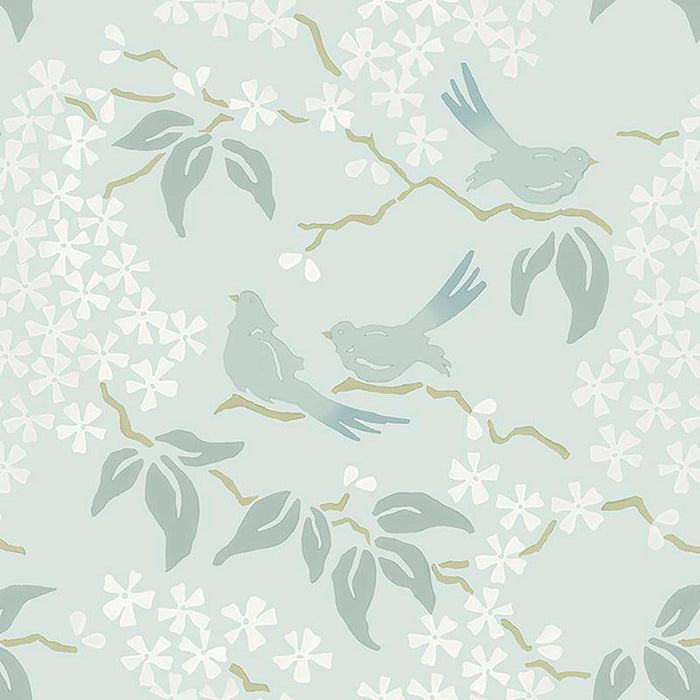 Galbraith & Paul Birds Spearmint Wallpaper