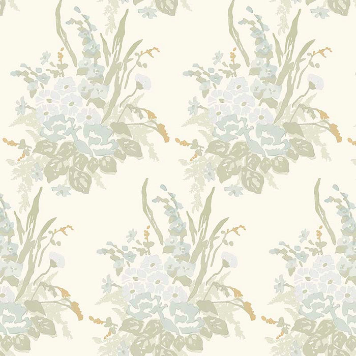 Galbraith & Paul Bouquet Light Robin's Egg Wallpaper