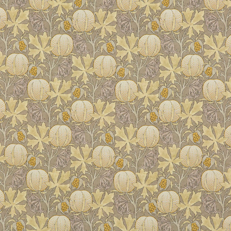 GP & J Baker Pumpkins Grey/Ochre Fabric BP10621.4.0