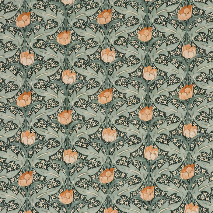 GP & J Baker Tulip & Jasmine Teal Fabric BP10622.3.0